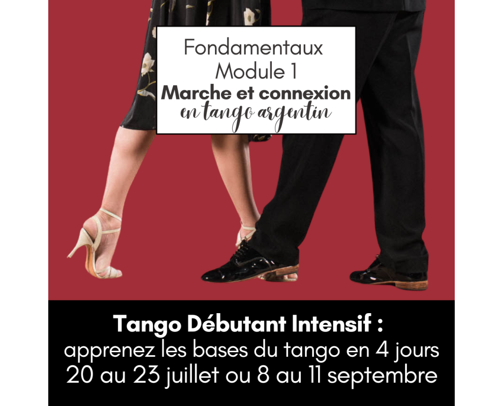 Tango Débutant Intensif formule estivale : apprenez les bases en 4 jours – 20 au 23 juillet ou 8 au 11 septembre Tango Débutant Intensif formule estivale : apprenez les bases en 4 jours – 20 au 23 juillet ou 8 au 11 septembre
